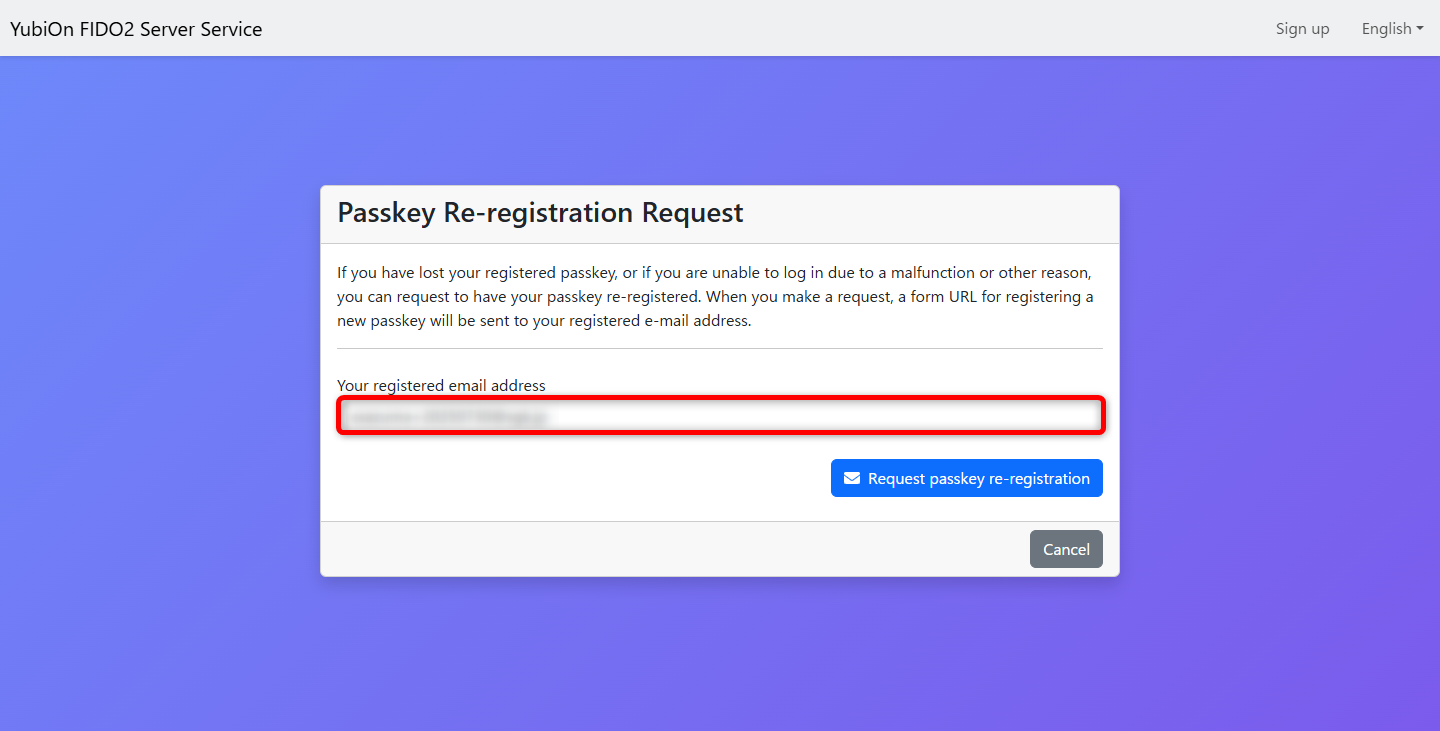 enter email address