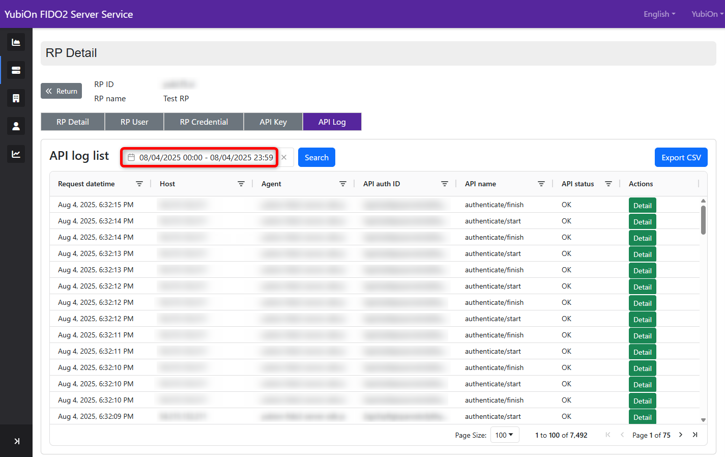 search date and time